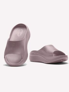 Clove Aura Slide Platform Recovery Sandals Mauve Purple Women’s